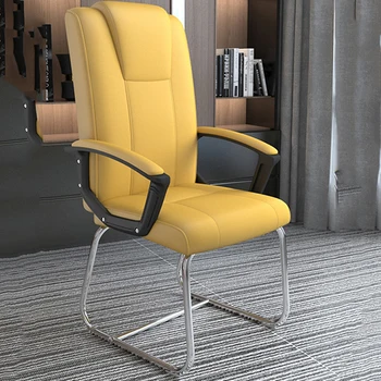 Еластичен дизайн за игри Офис стол за поддръжка на врата Кожа Удобен работен стол Lounge Мода Sillas De Playa офис мебели