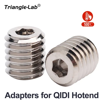  Trianglelab High Flow Plated Copper QIDI адаптери QIDI 3D принтер конвертор е съвместим с V6 дюза ZS V6 ДЮЗА