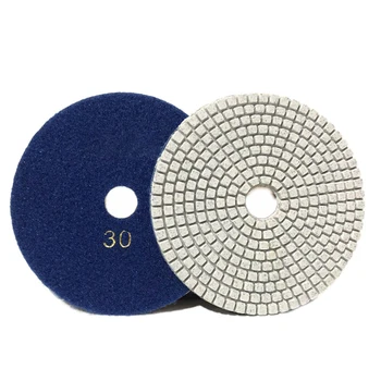 5 инча 125 мм сухи / мокри диамантени полиращи подложки Гъвкави шлифовъчни дискове за гранит кола полиращ електрически инструменти