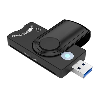  USB CAC четец на смарт карти Micro-SD / TF памет ID банка EMV2 електронен гражданин SIM резервно копие конектор адаптер, CR310
