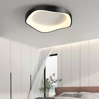 Модерен бял интелигентен полилей за спалня хол кухня проучване с дистанционно управление кръгъл пръстен LED таван лампа дома светлина