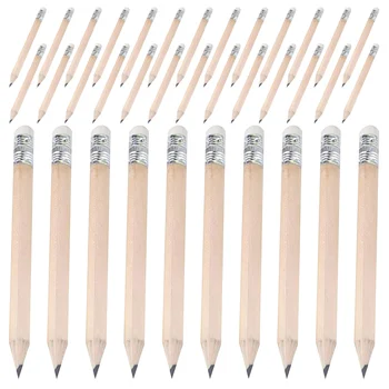 Къси моливи Предучилищна възраст Инструмент за рисуване Малки голф моливи Ученик изтриваем молив