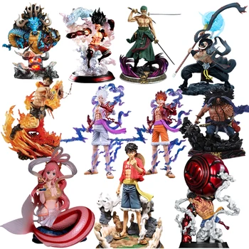 New One Piece GK Roronoa Zoro Big Fist Luffy Doll Empress Nine Snakes Boya Hancock Sitting Posture Collection Ornament