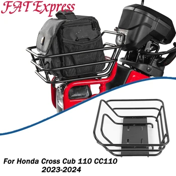 Cross Cub 110 Аксесоари за мотори Преден багажник за Honda CrossCub 110 CC110 2023-2024 Скоба за държач за поддръжка на калъф за носене