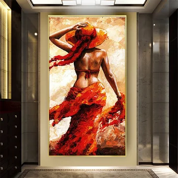 Modern 100% ръчно рисувани с маслени бои изкуство голи жени стена изкуство платно живопис секси голи снимки за хол дома декор