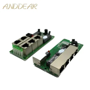  високо качество мини евтина цена 5 порт превключвател модул производител компания PCB борда 5 порта Ethernet мрежови комутатори модул