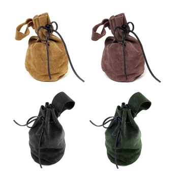 Средновековни велур колан реколта талията чанта преносим шнур чанта монета чанта косплей & Хелоуин парти аксесоар