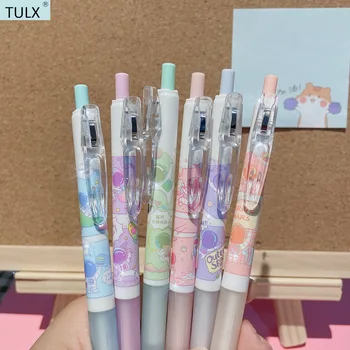 TULX 6PCS kawaii химикалки училищни пособия kawaii училищни пособия канцеларски материали училищни пособия