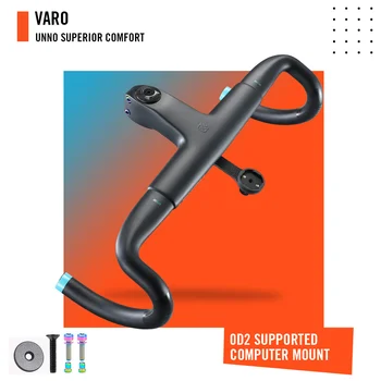 LEXON Varo Интегрирано кормило за пътни велосипеди T1000 UD Carbon 380/400/420/440mm x 80/90/100/110/120mm Аксесоари за колоездене