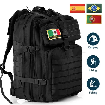 30L / 50L туризъм къмпинг раница мъже 3P военни тактически раници 1000D найлон водоустойчиви чанти открит трекинг ловна чанта