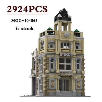 Нова поща MOC-104865-10278 Полицейски резерв Версия събрание 2924 части • Модулни строителни блокове играчки DIY коледни подаръци
