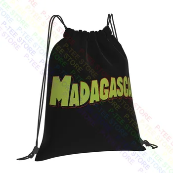 Мадагаскар лого филм Алекс Жулиен Мелман шнур чанти фитнес чанта мода сгъваема чанта за съхранение на открито