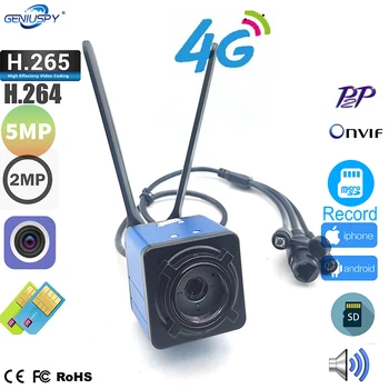 1080P 3G 4G кутия камера на живо SIM IP камера SD 4G SIM карта RJ45 CCTV сигурност Преместване на статив за защита с CS обектив