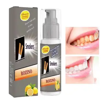 Teeth Whiting Foam Паста за зъби Lemon White Teeth Mousse 30ml Yellow Teeth Corrector Паста за зъби за почистване на зъби за по-бели зъби