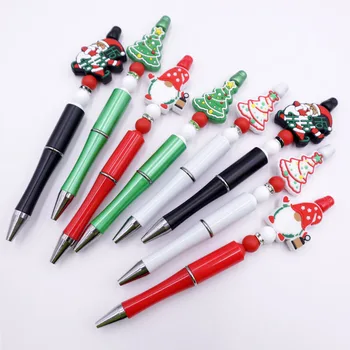 22PCS Коледа DIY силиконови мъниста цветни пластмасови многофункционални ротационна химикалка Коледа студент подарък