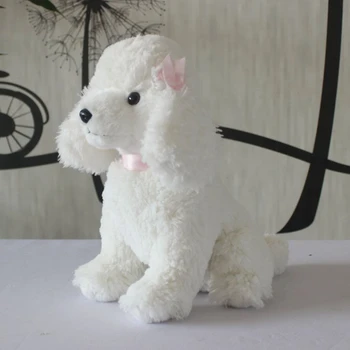 Пудел кучета висока вярност аниме сладък Plushie домашен любимец куче плюшени играчки реалистични животни симулация пълнени кукла играчка подаръци за деца