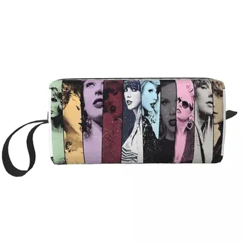 Taylors Eras Tour Козметична чанта за жени Swiftie Logo 2023 Чанти за грим Пътуване Ежедневна тоалетна чанта Организатор торбичка